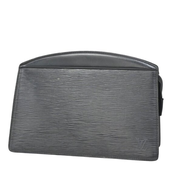 LOUIS VUITTON LV Trousse Crete Clutch Hand Bag Epi Leather Black M48402 02KB102 - Picture 1 of 16